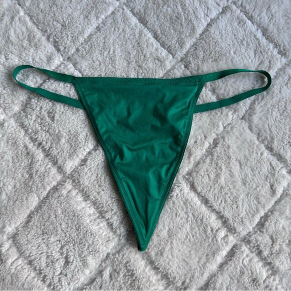 Victoria's Secret | "Deepest Green" V-String Panties | Size Large - Picture 2 of 7